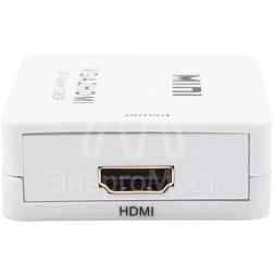 Конвертер VGA + Стерео 3.5мм на HDMI пластик бел. Rexant 17-6930