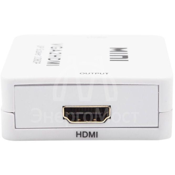 Конвертер VGA + Стерео 3.5мм на HDMI пластик бел. Rexant 17-6930