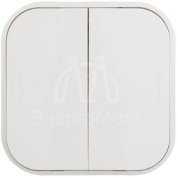 Выключатель 2-кл. ОП Quteo 10А IP20 10AX бел. Leg 782202