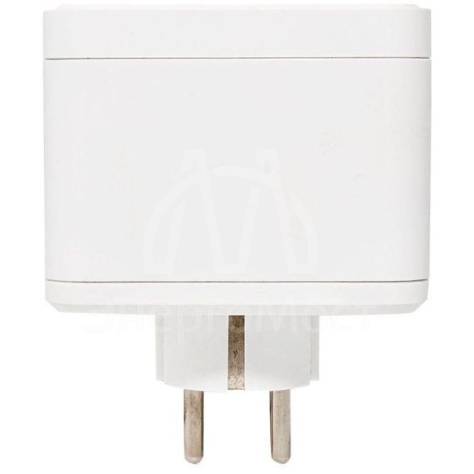 Разветвитель 3-м куб 2 гнезда 2хUSB 2.4А + тип C + ночник EKF UBA-CUB-T2-TC