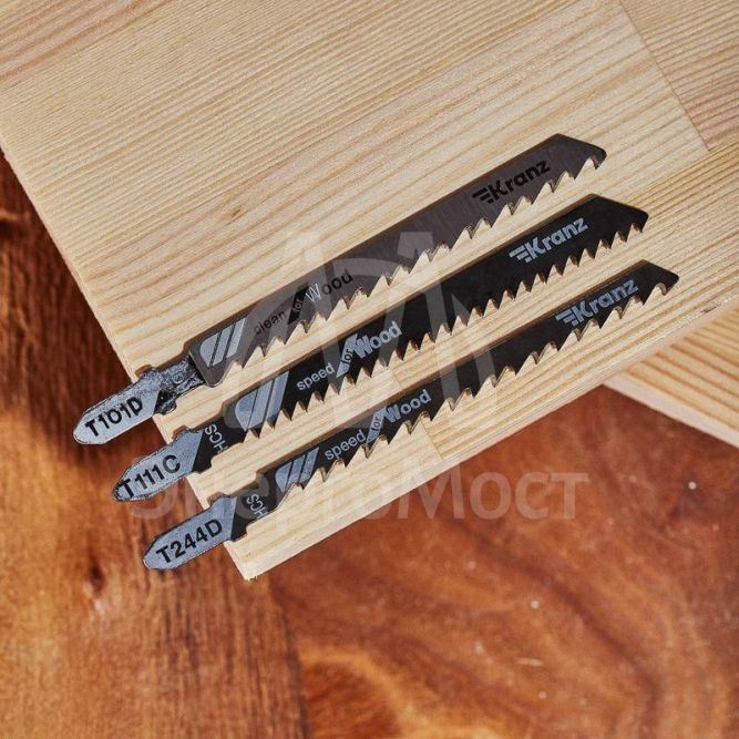 Набор полотен для электролобзика № 4 T101D/T111C/T244D 3шт Kranz KR-92-0323