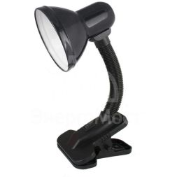 Светильник UF-320 С02 настол. прищепка 230В 60Вт E27 ЛОН черн. Ultraflash 12362