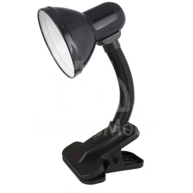 Светильник UF-320 С02 настол. прищепка 230В 60Вт E27 ЛОН черн. Ultraflash 12362