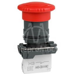 Кнопка аварийного останова OptiSignal D22 C5-ESTR-11 пластик 1НО+1НЗ возврат поворотом XB5AS8445 КЭАЗ 332193