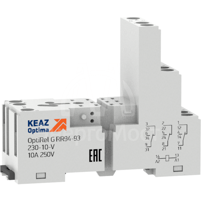Розетка для реле OptiRel G RR94-93-230-10-V КЭАЗ 281165