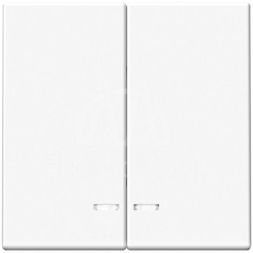 Выключатель 2-кл. ArtGallery (сх. 5а) 10AX с подсветкой механизм бел. SE GAL000153