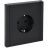 Розетка СП FORTE&amp;amp;PIANO FP114 16А с заземл. без защ. шторок безвинт. крепл. черн. IEK FP-R11-16-1-K02