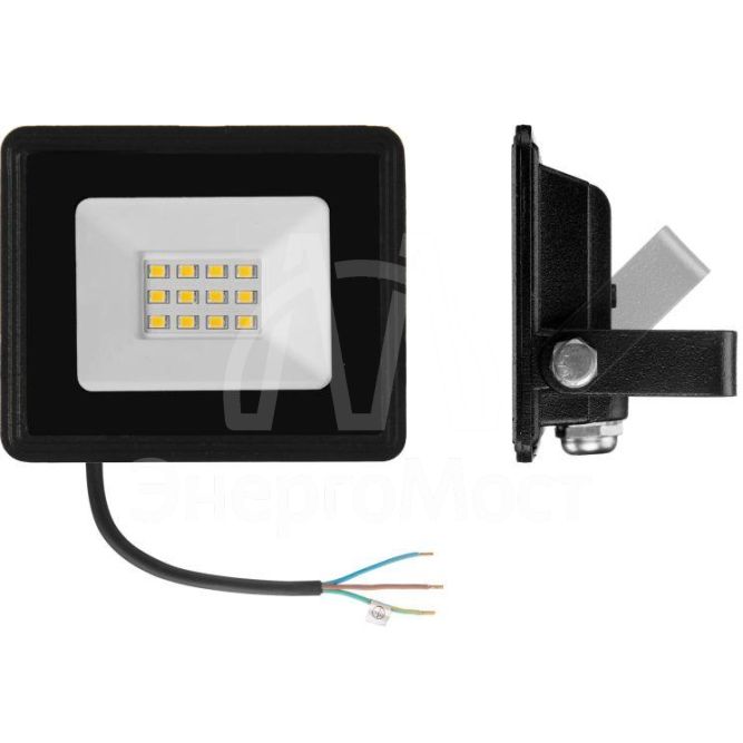 Прожектор светодиодный СДО 06-10 4000К IP65 черн. IEK LPDO601-10-40-K02