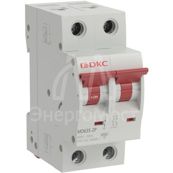 Выключатель автоматический модульный 2п C 50А 4.5кА YON max MD63S YON MD63S-2PC50