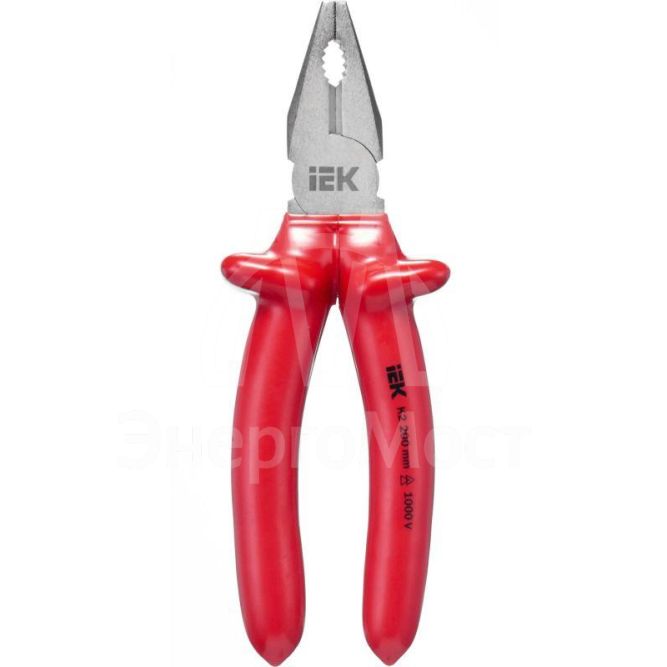 Пассатижи диэлектрические Profi 200мм 1000В ARMA2L 3 IEK A2L3-PL20-K2-200