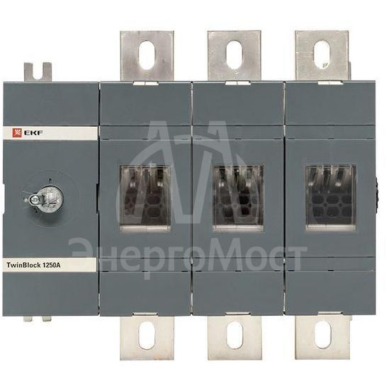 Рубильник 3п 1250А без рукоятки управления TwinBlock PROxima EKF tb-s-1250-3p