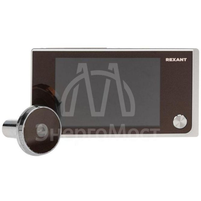 Видеоглазок дверной DV-114 с цветным LCD-дисплеем 3.5дюйм широкий угол обзора 120град. Rexant 45-1114
