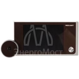 Видеоглазок дверной DV-114 с цветным LCD-дисплеем 3.5дюйм широкий угол обзора 120град. Rexant 45-1114