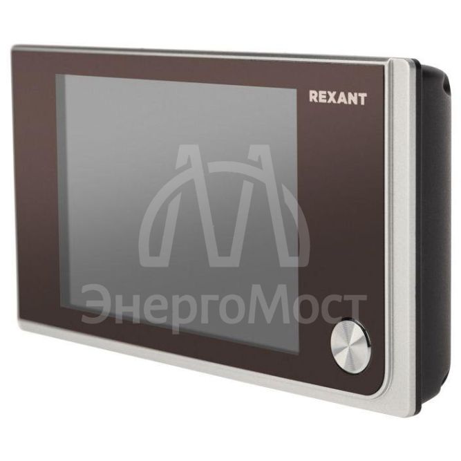 Видеоглазок дверной DV-114 с цветным LCD-дисплеем 3.5дюйм широкий угол обзора 120град. Rexant 45-1114