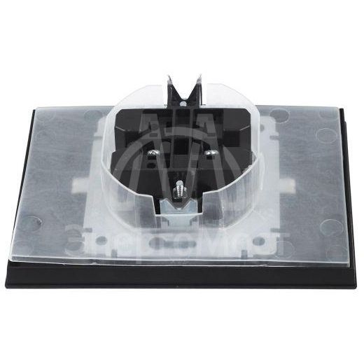 Розетка 2-м СП BRITE РСбш12-3-44-БрЧ 16А в сборе IP44 с крышкой черн. IEK BR-R26-16-44-K02-F