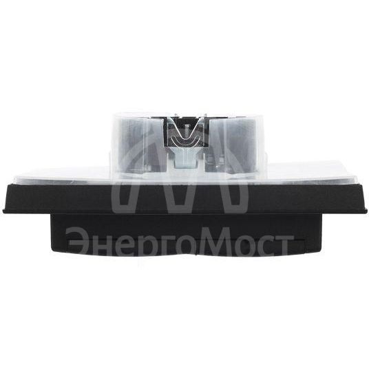 Розетка 2-м СП BRITE РСбш12-3-44-БрЧ 16А в сборе IP44 с крышкой черн. IEK BR-R26-16-44-K02-F