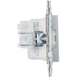 Розетка SKANDY 16А с заземл. без защ. шторок SK-R05S серебр. IEK SK-R11-16-K23