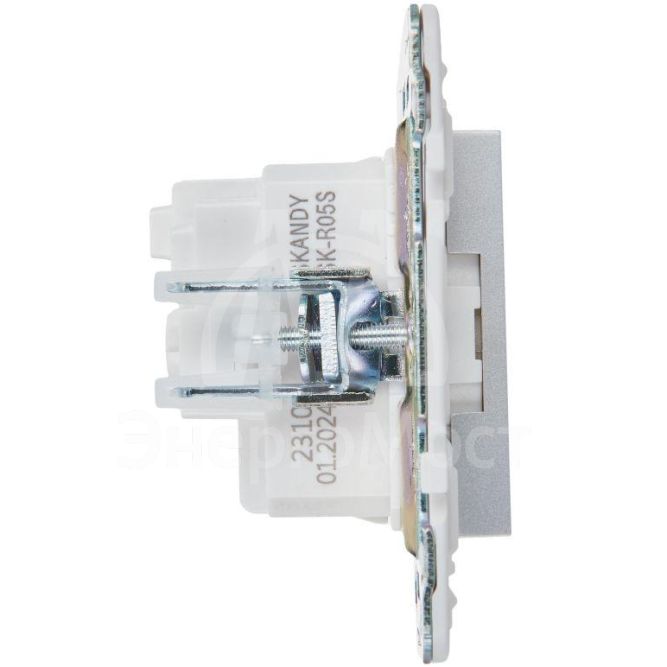 Розетка SKANDY 16А с заземл. без защ. шторок SK-R05S серебр. IEK SK-R11-16-K23