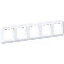 Рамка 5-пост. AtlasDesign Antique универс. бел. SE ATN100105