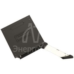 Шкаф настенный 19дюйм 9U 500х600х600мм TWB-0966-GP-RAL9004 стеклян. дверь черн. Hyperline 392631