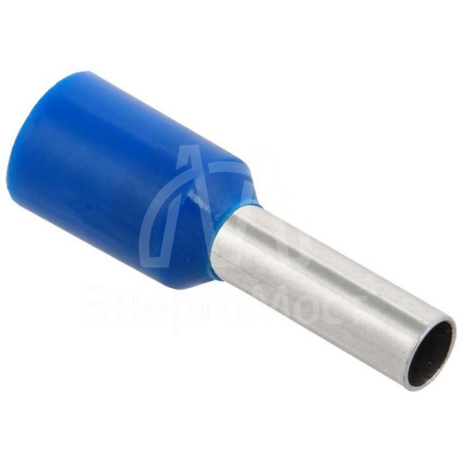 Наконечник-гильза изол. Е2508 2.5кв.мм син. (уп.100шт) IEK UGN10-D25-04-08