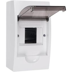 Бокс модульный накладной PDB/W 1004 WH (ЩРН-П- 4) IP41 пластик. Pro JazzWay 5071643