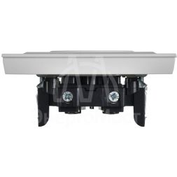 Розетка BRITE РСР10-1-0-БрАБ 10А в сборе без заземл. без защ. шторок арктич. бел. IEK BR-R10-10-K91-F