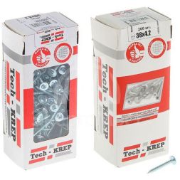 Саморез для тонкого метал. листа 4.2х38 (уп.200шт) коробка Tech-Krep 102143