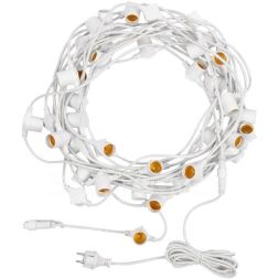 Гирлянда &amp;quot;Белт Лайт&amp;quot; 20м шаг 50см 40 патронов 50Вт IP65 провод бел. каучук Neon-Night 331-334