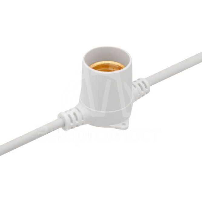 Гирлянда &amp;quot;Белт Лайт&amp;quot; 20м шаг 50см 40 патронов 50Вт IP65 провод бел. каучук Neon-Night 331-334