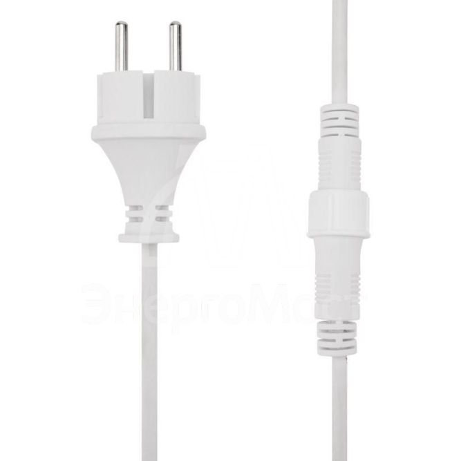 Гирлянда &amp;quot;Белт Лайт&amp;quot; 20м шаг 50см 40 патронов 50Вт IP65 провод бел. каучук Neon-Night 331-334