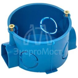 Коробка установочная КМТ-010-002 для твердых стен 68х42 полипропилен винты IP20 син. EKF plc-kmt-010-002