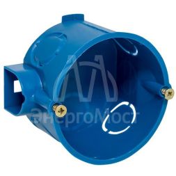 Коробка установочная КМТ-010-002 для твердых стен 68х42 полипропилен винты IP20 син. EKF plc-kmt-010-002