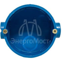 Коробка установочная КМТ-010-002 для твердых стен 68х42 полипропилен винты IP20 син. EKF plc-kmt-010-002