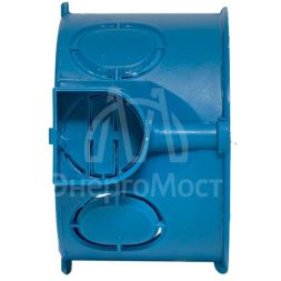 Коробка установочная КМТ-010-002 для твердых стен 68х42 полипропилен винты IP20 син. EKF plc-kmt-010-002