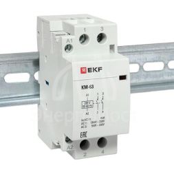 Контактор модульный КМ 63А 2NО (2 мод.) EKF km-2-63-20