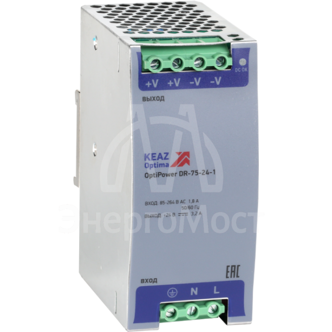 Блок питания OptiPower DR-75-24-1 КЭАЗ 284547