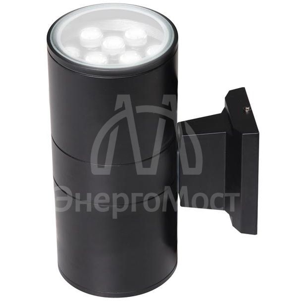 Светильник светодиодный архитектурный PWL-300110/30D 2х9Вт 6500К BL IP65 фасадный исполнение двухсторон. черн. Pro JazzWay 2857927B