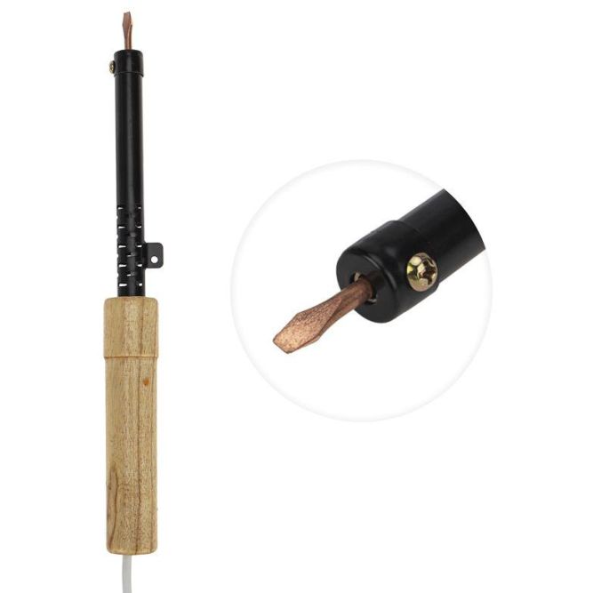 Паяльник ЭПСН 220В 40Вт дерев. ручка ПД Rexant 12-0240