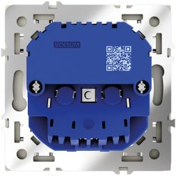 Розетка 1-м СП S70 16А с USB A+С с заземл. защ. шторки механизм сталь Voltum VLS040505