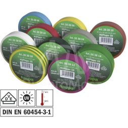 Набор изолент ПВХ Rainbow Set 19мм х 20м радужн. (уп.10шт) HAUPA 263861