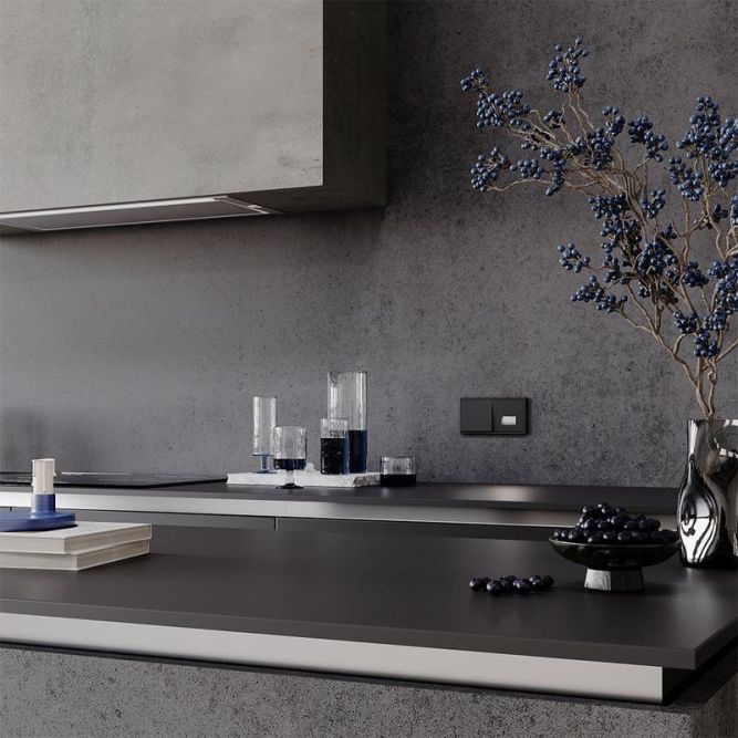 Выключатель 1-кл. СП S70 10А механизм черн. матов. Voltum VLS010108