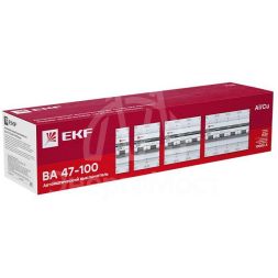 Выключатель автоматический модульный 3п D 25А 10кА ВА 47-100 PROxima EKF mcb47100-3-25D-pro