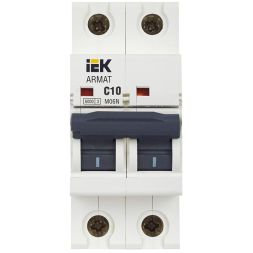 Выключатель автоматический 2п C 10А M06N ARMAT IEK AR-M06N-2-C010