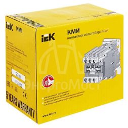 Контактор КМИ-34012 40А 230В/АС3 1НО 1НЗ IEK KKM31-040-230-11