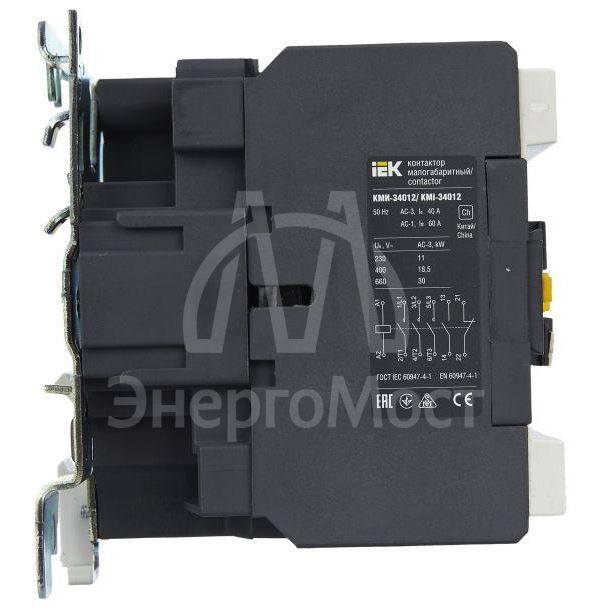 Контактор КМИ-34012 40А 230В/АС3 1НО 1НЗ IEK KKM31-040-230-11