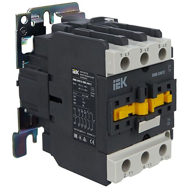 Контактор КМИ-34012 40А 230В/АС3 1НО 1НЗ IEK KKM31-040-230-11