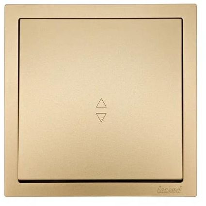 Выключатель проходной 1-кл. СП ZIMA IP20 10А безвинт. зажим зол. LEZARD 704-3688-105QC