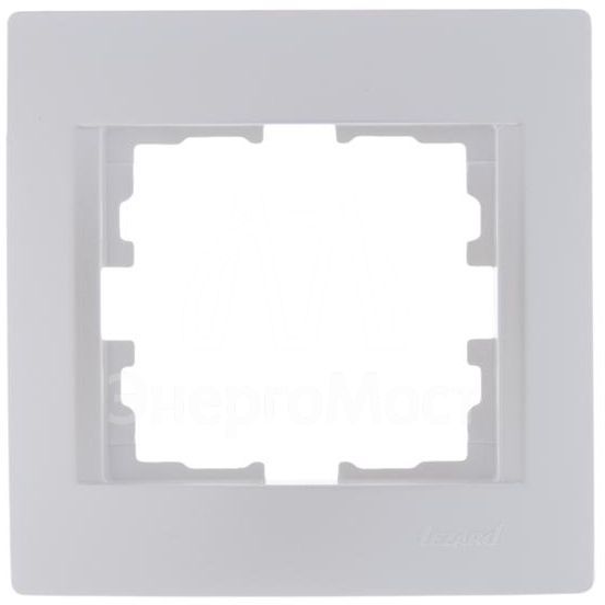 Рамка 1-м Karina горизонт. жемчуж./бел. перламутр LEZARD 707-3000-146