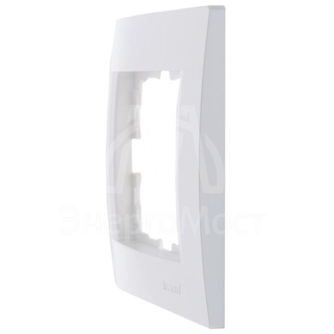 Рамка 1-м Karina горизонт. жемчуж./бел. перламутр LEZARD 707-3000-146